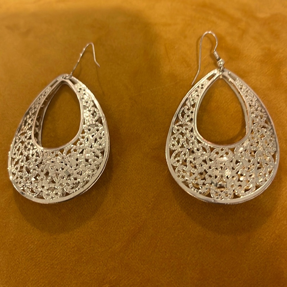 Silver earrings